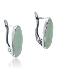 Серьги "Винтаж Дуо" 5017s1SerNefrZel145g989