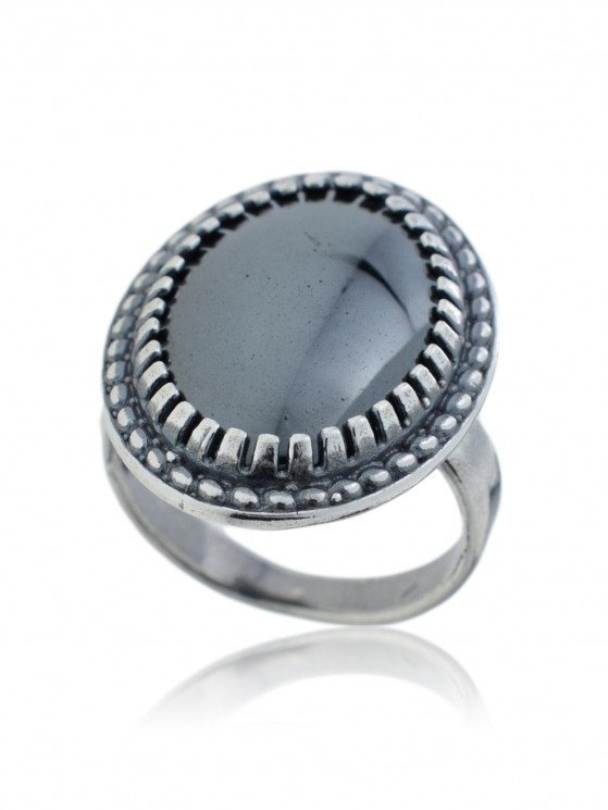 Кольцо "Винтаж Дуо" 5597s2KolGemaChe85p334