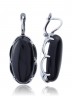 Серьги "Винтаж Дуо" 6383s1SerAgatChe215g1376