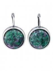 Серьги "Винтаж Дуо" 6486s1SerTsoiZel255g050