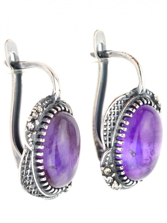 Серьги "Винтаж Дуо" 4142SerAmeFia150g674