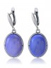Серьги "Винтаж Дуо" 5137s1SerAgatSin165g1127