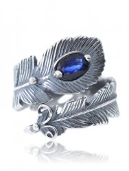 Кольцо "Винтаж Дуо" 6133s2KolSapfSin300p231