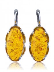 Серьги "Винтаж Дуо" 6384s1SerYantOra215g1376