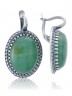 Серьги "Винтаж Дуо" 5599s1SerNefrZel165p334