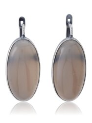 Серьги "Винтаж Дуо" 5275s1SerAgatSer185p316