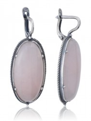 Серьги "Винтаж Дуо" 5858s1SerKvarRoz235g180