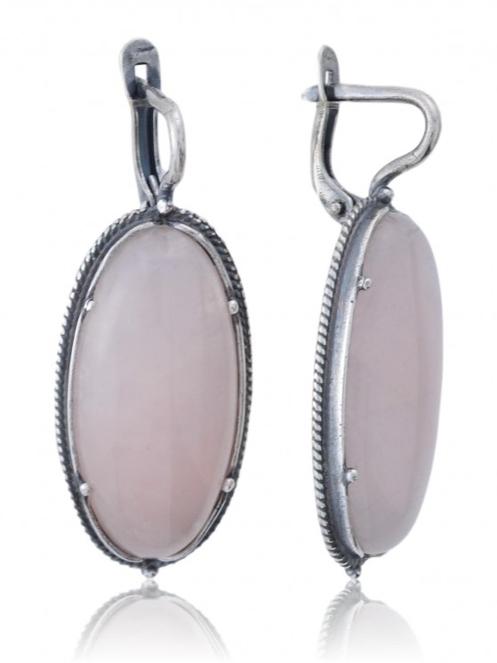 Серьги "Винтаж Дуо" 5858s1SerKvarRoz235g180
