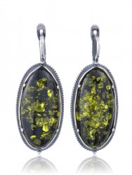 Серьги "Винтаж Дуо" 6324s1SerYantZel215g180