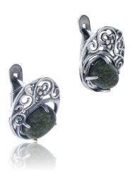 Серьги "Винтаж Дуо" 5020s1SerZmeeZel130p001