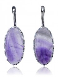 Серьги "Винтаж Дуо" 5738s1SerAmetFia1851266